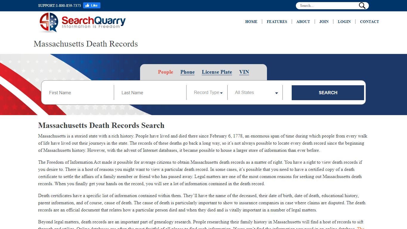 Free Massachusetts Death Records | Enter Name to View ...